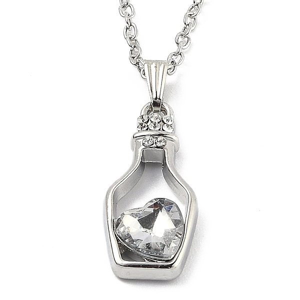 PandaHall Alloy Resin Pendant Necklaces, with Cable Chains, Bottle with Heart, Platinum, White, 16.73 inch(42.5cm) Resin White
PandaHall Alloy Resin Pendant Necklaces, with Cable Chains, Bottle with Heart, Platinum, White, 16.73 inch(42.5cm) Resin White