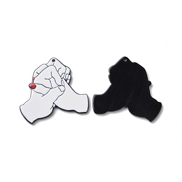 PandaHall Acrylic Pendants, Valentine's Day Theme, Interlocking Finger, Palm Pattern, 41.5x41.5x2.3mm, Hole: 1.8mm Acrylic Palm White
PandaHall Acrylic Pendants, Valentine's Day Theme, Interlocking Finger, Palm Pattern, 41.5x41.5x2.3mm, Hole: 1.8mm Acrylic Palm White