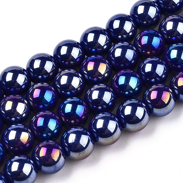 PandaHall Electroplate Opaque Glass Beads Strands, AB Color Plated, Round, Dark Blue, 8~8.5mm, Hole: 1.5mm, about 51~53pcs/strand, 14.96...
PandaHall Electroplate Opaque Glass Beads Strands, AB Color Plated, Round, Dark Blue, 8~8.5mm, Hole: 1.5mm, about 51~53pcs/strand, 14.96...