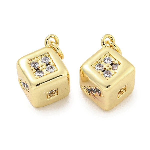 PandaHall Brass Micro Pave Clear Cubic Zirconia Pendants, with Jump Rings Long-Lasting Plated, Lead Free & Cadmium Free, Cube, Real 18K Gold...
PandaHall Brass Micro Pave Clear Cubic Zirconia Pendants, with Jump Rings Long-Lasting Plated, Lead Free & Cadmium Free, Cube, Real 18K Gold...