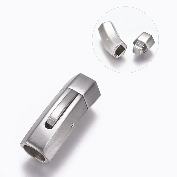 PandaHall 304 Stainless Steel Bayonet Clasps, Matte, Matte Platinum, 31x11mm, Hole: 8mm 304 Stainless Steel
PandaHall 304 Stainless Steel Bayonet Clasps, Matte, Matte Platinum, 31x11mm, Hole: 8mm 304 Stainless Steel