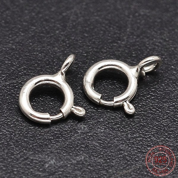 PandaHall 925 Sterling Silver Spring Ring Clasps, Silver, 9x6x1.37mm, Hole: 1.7mm, about 116pcs/20g Sterling Silver
PandaHall 925 Sterling Silver Spring Ring Clasps, Silver, 9x6x1.37mm, Hole: 1.7mm, about 116pcs/20g Sterling Silver