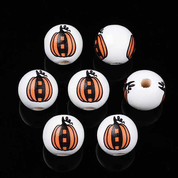 PandaHall Autumn Theme Printed Natural Wood Beads, Round with Pumpkin, Coral, 15.5x14.5mm, Hole: 4mm Schima Wood Pumpkin Red
PandaHall Autumn Theme Printed Natural Wood Beads, Round with Pumpkin, Coral, 15.5x14.5mm, Hole: 4mm Schima Wood Pumpkin Red
