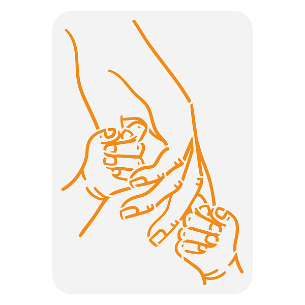 PandaHall FINGERINSPIRE Mother's Day Painting Stencil 8.3x11.7inch Reusable Child Holding Mother's Hand Pattern Drawing Template Line Art...
PandaHall FINGERINSPIRE Mother's Day Painting Stencil 8.3x11.7inch Reusable Child Holding Mother's Hand Pattern Drawing Template Line Art...
