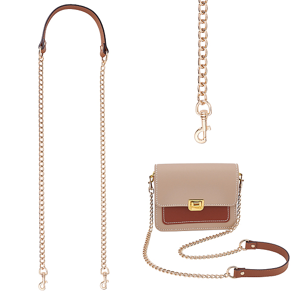 PandaHall Zinc Alloy Curb Chain Crossbody Bag Straps, Leather Bag Chains, with Alloy Swivel Eye Bolt Snap Hooks, Saddle Brown, 1180mm Alloy
PandaHall Zinc Alloy Curb Chain Crossbody Bag Straps, Leather Bag Chains, with Alloy Swivel Eye Bolt Snap Hooks, Saddle Brown, 1180mm Alloy
