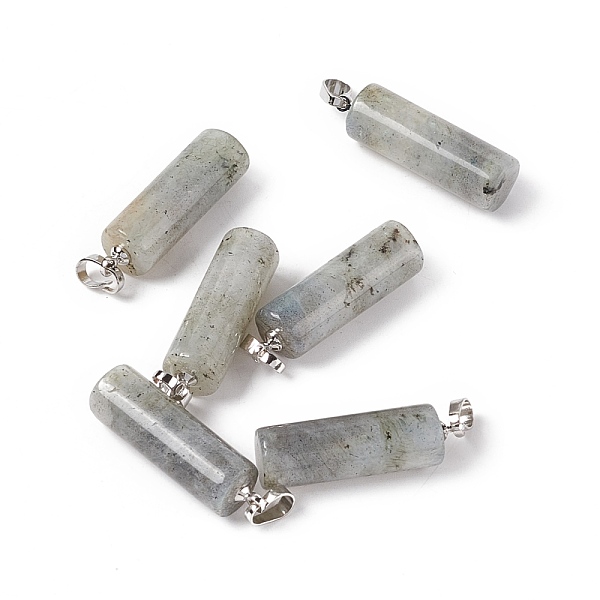 PandaHall Natural Labradorite Pendants, with Platinum Tone Brass Findings, Column Charm, 27x8mm, Hole: 6x3.2mm Labradorite Column
PandaHall Natural Labradorite Pendants, with Platinum Tone Brass Findings, Column Charm, 27x8mm, Hole: 6x3.2mm Labradorite Column