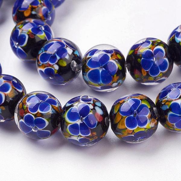 PandaHall Handmade Inner Flower Lampwork Beads Strands, Round, Medium Blue, 12mm, Hole: 2mm, 30pcs/strand, 12.3 inch Lampwork Round Blue
PandaHall Handmade Inner Flower Lampwork Beads Strands, Round, Medium Blue, 12mm, Hole: 2mm, 30pcs/strand, 12.3 inch Lampwork Round Blue