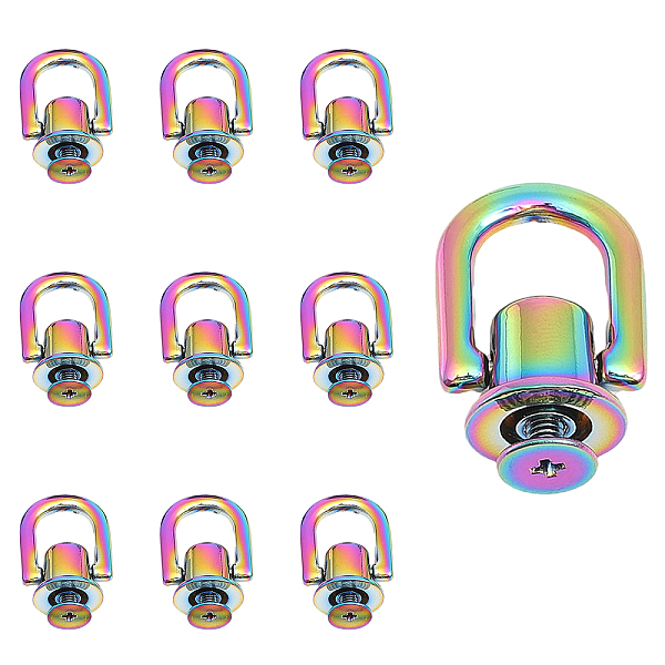 PandaHall CHGCRAFT Zinc Alloy Bag Suspension Clasps, with Iron Screw, for Bag Replacement Accessories, Rainbow Color, 2.1x1.6x1.2cm, Hole...
PandaHall CHGCRAFT Zinc Alloy Bag Suspension Clasps, with Iron Screw, for Bag Replacement Accessories, Rainbow Color, 2.1x1.6x1.2cm, Hole...