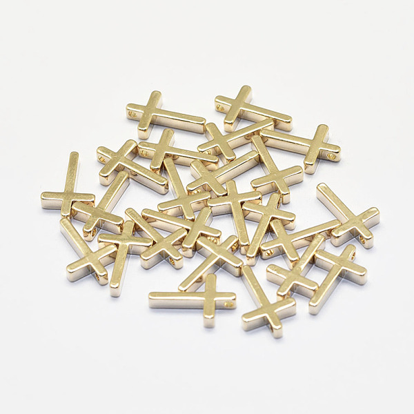 PandaHall Long-Lasting Plated Brass Tiny Cross Charms, Real 18K Gold Plated, Nickel Free, 13x8.5x2.5mm, Hole: 1mm Brass Cross
PandaHall Long-Lasting Plated Brass Tiny Cross Charms, Real 18K Gold Plated, Nickel Free, 13x8.5x2.5mm, Hole: 1mm Brass Cross