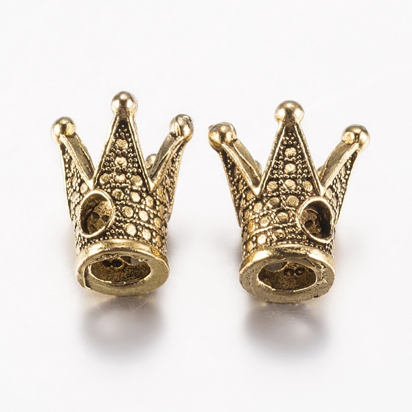 PandaHall Tibetan Style Alloy Beads, Crown, Antique Golden, 13x11~12mm, Hole: 2.5mm Alloy Crown
PandaHall Tibetan Style Alloy Beads, Crown, Antique Golden, 13x11~12mm, Hole: 2.5mm Alloy Crown