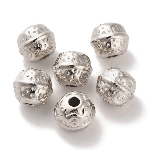 PandaHall CCB Plastic Beads, Oval with Texture, Platinum, 14x12mm, Hole: 3.6mm Plastic Oval
PandaHall CCB Plastic Beads, Oval with Texture, Platinum, 14x12mm, Hole: 3.6mm Plastic Oval
