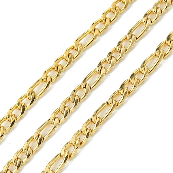 PandaHall 10M Ion Plating(IP) 304 Stainless Steel Figaro Chains, Unwelded, with Spool, Real 18K Gold Plated, 7.5x3.5x1.5mm & 6x3.5x1.5mm...
PandaHall 10M Ion Plating(IP) 304 Stainless Steel Figaro Chains, Unwelded, with Spool, Real 18K Gold Plated, 7.5x3.5x1.5mm & 6x3.5x1.5mm...