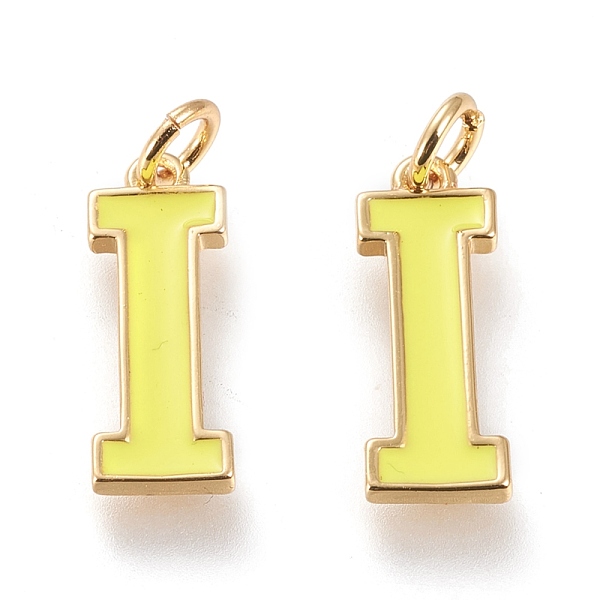 PandaHall Brass Enamel Pendants, with Jump Ring, Long-Lasting Plated, Real 18K Gold Plated, Letter.I, Champagne Yellow, Letter.I, I...
PandaHall Brass Enamel Pendants, with Jump Ring, Long-Lasting Plated, Real 18K Gold Plated, Letter.I, Champagne Yellow, Letter.I, I...