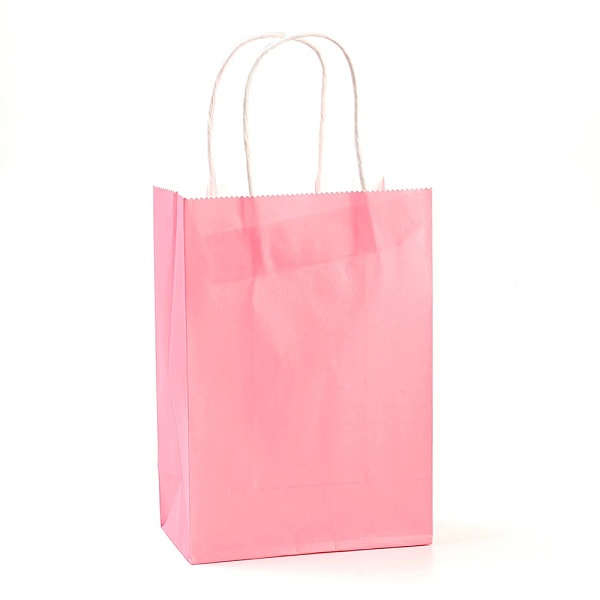 PandaHall Pure Color Kraft Paper Bags, Gift Bags, Shopping Bags, with Paper Twine Handles, Rectangle, Pink, 15x11x6cm Paper None Pink
PandaHall Pure Color Kraft Paper Bags, Gift Bags, Shopping Bags, with Paper Twine Handles, Rectangle, Pink, 15x11x6cm Paper None Pink