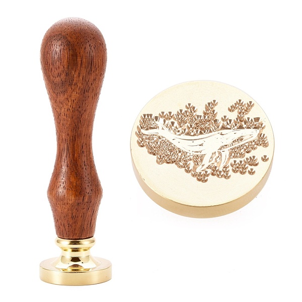 PandaHall Brass Wax Sealing Stamp, with Rosewood Handle for Post Decoration DIY Card Making, Whale Pattern, 89.5x25.5mm Brass Whale
PandaHall Brass Wax Sealing Stamp, with Rosewood Handle for Post Decoration DIY Card Making, Whale Pattern, 89.5x25.5mm Brass Whale