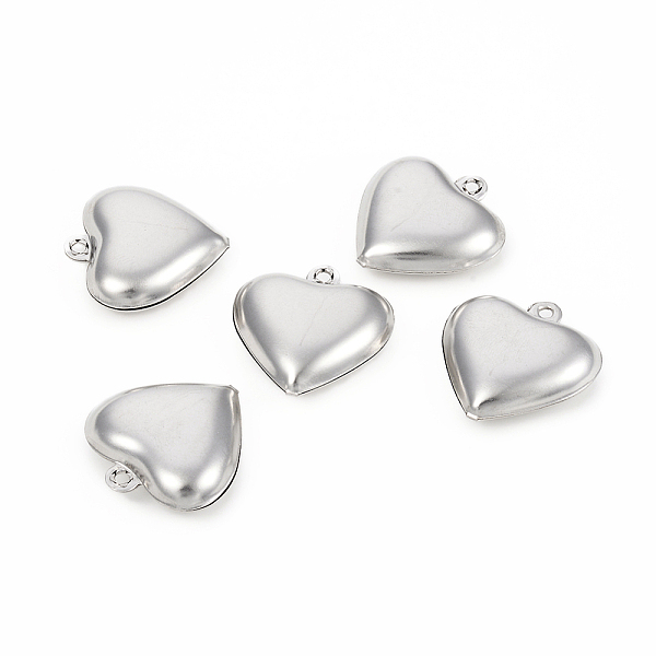 PandaHall 304 Stainless Steel Pendants, Puffed Heart, Stainless Steel Color, 26x25x8.4mm, Hole: 1.8mm 304 Stainless Steel Heart
PandaHall 304 Stainless Steel Pendants, Puffed Heart, Stainless Steel Color, 26x25x8.4mm, Hole: 1.8mm 304 Stainless Steel Heart