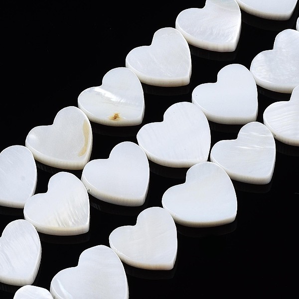 PandaHall Natural Freshwater Shell Beads Strands, Heart, Creamy White, 12~13x12~14x3mm, Hole: 0.8mm, about 30pcs/strand, 14.96 inch~15.35...
PandaHall Natural Freshwater Shell Beads Strands, Heart, Creamy White, 12~13x12~14x3mm, Hole: 0.8mm, about 30pcs/strand, 14.96 inch~15.35...