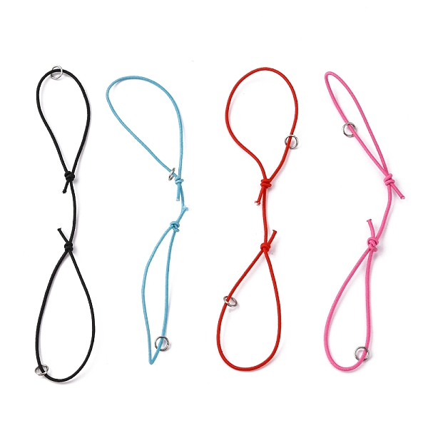 PandaHall Adjustable Elastic Cord Bracelet Making, with Platinum Plated Iron Jump Rings, Mixed Color, 130mm Elastic Fibre Multicolor
PandaHall Adjustable Elastic Cord Bracelet Making, with Platinum Plated Iron Jump Rings, Mixed Color, 130mm Elastic Fibre Multicolor