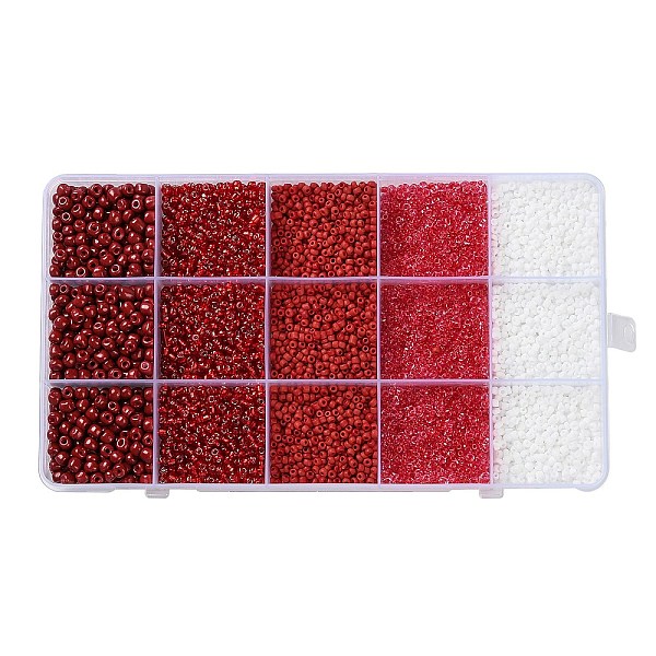 PandaHall DIY 15 Grids ABS Plastic & Glass Seed Beads Jewelry Making Finding Beads Kits, Rondelle, Dark Red, 2~4.5x1.5~4.5mm, Hole...
PandaHall DIY 15 Grids ABS Plastic & Glass Seed Beads Jewelry Making Finding Beads Kits, Rondelle, Dark Red, 2~4.5x1.5~4.5mm, Hole...