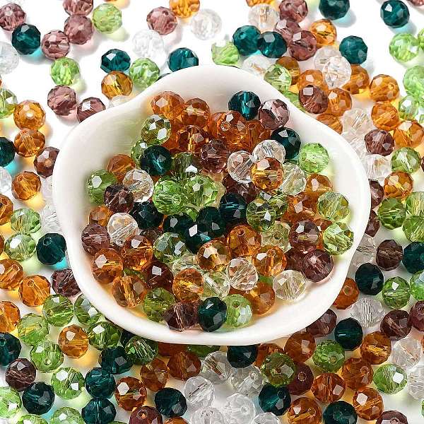 PandaHall Glass Beads, Faceted, Rondelle, Olive Drab, 8x6mm, Hole: 1mm, about 145pcs/60g Glass Rondelle
PandaHall Glass Beads, Faceted, Rondelle, Olive Drab, 8x6mm, Hole: 1mm, about 145pcs/60g Glass Rondelle
