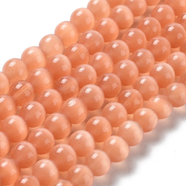 PandaHall Cat Eye Beads Strands, Round, Peru, 8mm, Hole: 1mm, about 50pcs/strand, 14 inch Glass Round Brown
PandaHall Cat Eye Beads Strands, Round, Peru, 8mm, Hole: 1mm, about 50pcs/strand, 14 inch Glass Round Brown
