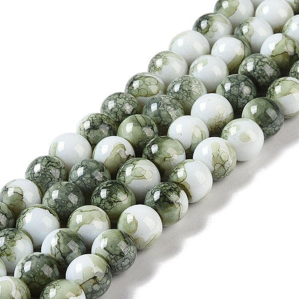 PandaHall Baking Paint Glass Bead Strands, Round, Olive Drab, 10mm, Hole: 1.4mm, about 85~86pcs/strand, 31.10~31.50''(79~80cm) Glass Round
PandaHall Baking Paint Glass Bead Strands, Round, Olive Drab, 10mm, Hole: 1.4mm, about 85~86pcs/strand, 31.10~31.50''(79~80cm) Glass Round