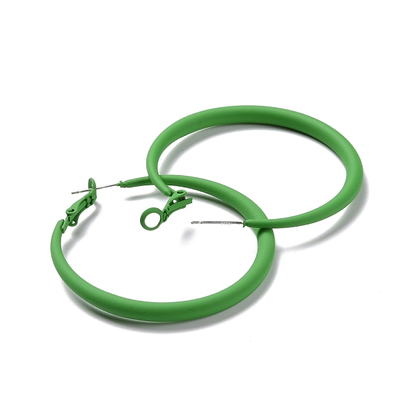 PandaHall Alloy Big Hoop Earrings for Women, Spray Earrings with 925 Sterling Silver Pin, Green, 6 Gauge, 50x4mm, Pin: 0.6mm Alloy Ring...
PandaHall Alloy Big Hoop Earrings for Women, Spray Earrings with 925 Sterling Silver Pin, Green, 6 Gauge, 50x4mm, Pin: 0.6mm Alloy Ring...