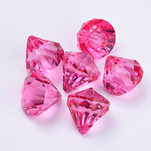 PandaHall Transparent Acrylic Pendants, Faceted, Diamond, Medium Violet Red, 26x24mm, Hole: 2.5mm, about 80pcs/500g Acrylic Diamond Red
PandaHall Transparent Acrylic Pendants, Faceted, Diamond, Medium Violet Red, 26x24mm, Hole: 2.5mm, about 80pcs/500g Acrylic Diamond Red