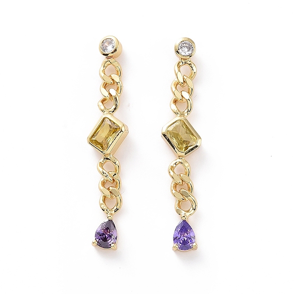 PandaHall Colorful Cubic Zirconia Teardrop with Rhombus Dangle Earrings, Brass Long Tassel Earrings for Women, Cadmium Free & Nickel Free &...
PandaHall Colorful Cubic Zirconia Teardrop with Rhombus Dangle Earrings, Brass Long Tassel Earrings for Women, Cadmium Free & Nickel Free &...