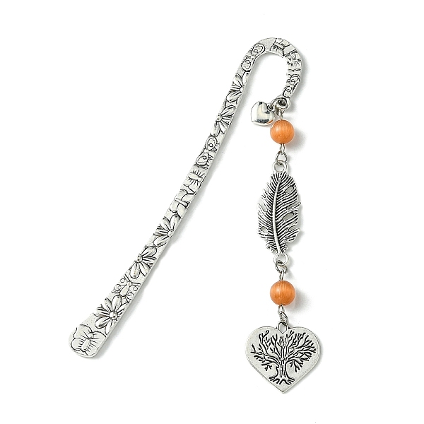 PandaHall Tree of Life Feather Tibetan Style Alloy Pendant Bookmark with Cat Eye, Tibetan Style Hook Bookmarks, Coral, 123x20mm Alloy Tree..., Red
PandaHall Tree of Life Feather Tibetan Style Alloy Pendant Bookmark with Cat Eye, Tibetan Style Hook Bookmarks, Coral, 123x20mm Alloy Tree..., Red