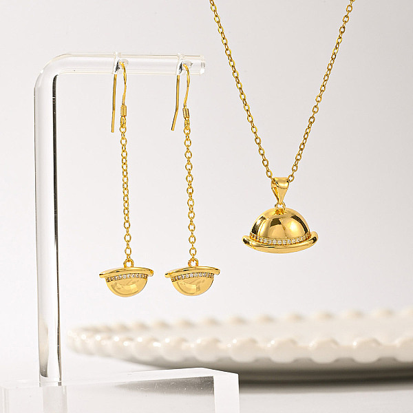 PandaHall Luxury Pendant Necklace Earrings Set for Women, Perfect for Parties and Daily Wear. Brass
PandaHall Luxury Pendant Necklace Earrings Set for Women, Perfect for Parties and Daily Wear. Brass