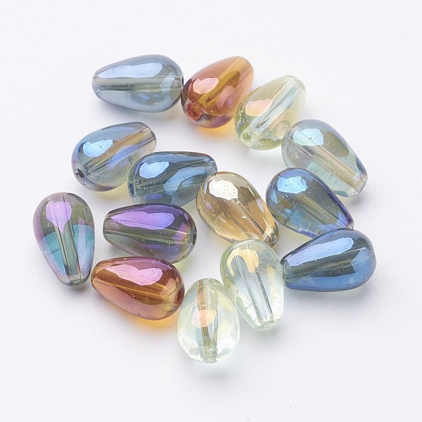 PandaHall Electroplate Transparent Glass Teardrop Beads, Full Rainbow Plated, Mixed Color, 8x13mm, Hole: 1mm Glass Teardrop Multicolor
PandaHall Electroplate Transparent Glass Teardrop Beads, Full Rainbow Plated, Mixed Color, 8x13mm, Hole: 1mm Glass Teardrop Multicolor