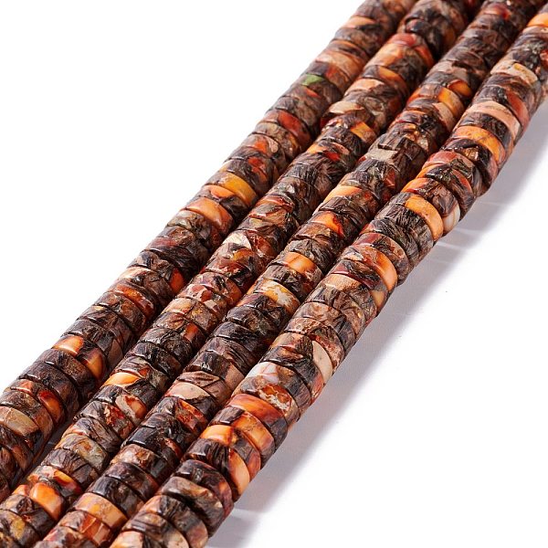 PandaHall Assembled Synthetic Bronzite and Imperial Jasper Beads Strands, Dyed, Heishi Beads, Flat Round/Disc, 8x3mm, Hole: 1.2mm, about...
PandaHall Assembled Synthetic Bronzite and Imperial Jasper Beads Strands, Dyed, Heishi Beads, Flat Round/Disc, 8x3mm, Hole: 1.2mm, about...