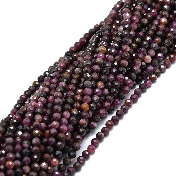 PandaHall Natural Ruby Beads Strands, Faceted, Round, 4mm, Hole: 0.7mm, about 92pcs/strand, 15.94''(40.5cm) Ruby Round
PandaHall Natural Ruby Beads Strands, Faceted, Round, 4mm, Hole: 0.7mm, about 92pcs/strand, 15.94''(40.5cm) Ruby Round