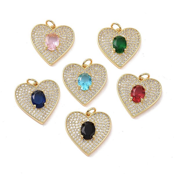 PandaHall Heart Brass Micro Pave Cubic Zirconia Pendants, with Jump Rings, Cadmium Free & Nickel Free & Lead Free, Real 18K Gold Plated..., Multicolor
PandaHall Heart Brass Micro Pave Cubic Zirconia Pendants, with Jump Rings, Cadmium Free & Nickel Free & Lead Free, Real 18K Gold Plated..., Multicolor