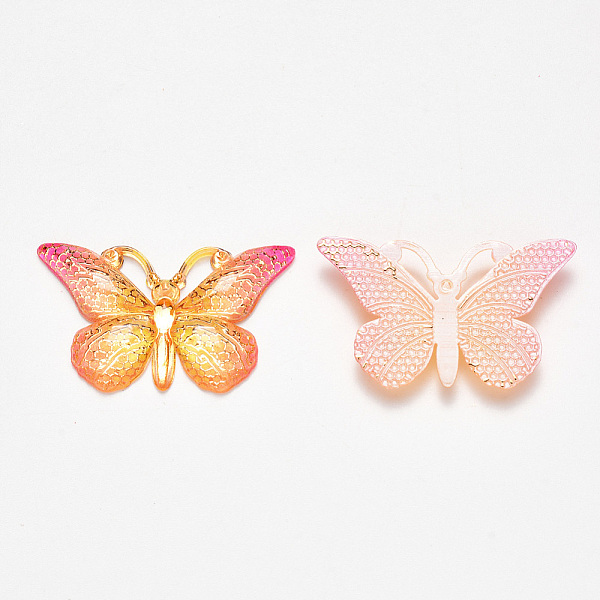 PandaHall Transparent Acrylic Pendants, with Plated Bottom, Butterfly, Pink, 23x38x5mm, Hole: 1.2mm Acrylic Butterfly Pink
PandaHall Transparent Acrylic Pendants, with Plated Bottom, Butterfly, Pink, 23x38x5mm, Hole: 1.2mm Acrylic Butterfly Pink