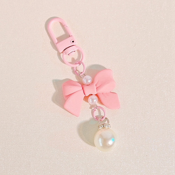 PandaHall Macaron Color Plastic Bowknot and Round Pendant Keychain, with Clasp, Pink, 90mm Plastic Bowknot Pink
PandaHall Macaron Color Plastic Bowknot and Round Pendant Keychain, with Clasp, Pink, 90mm Plastic Bowknot Pink