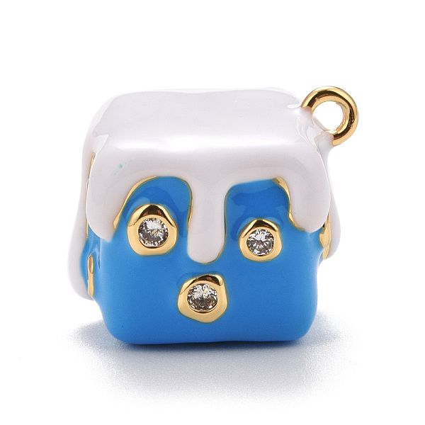 PandaHall Clear Cubic Zirconia Pendants, with Rack Plating Real 18K Gold Plated Brass, with Jump Rings, Long-Lasting Plated, Lead Free &..., Blue
PandaHall Clear Cubic Zirconia Pendants, with Rack Plating Real 18K Gold Plated Brass, with Jump Rings, Long-Lasting Plated, Lead Free &..., Blue
