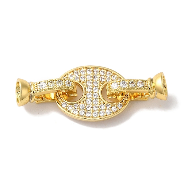 PandaHall Coffee Bean Rack Plating Brass Micro Pave Clear Cubic Zirconia Fold Over Clasps, Long-lasting Plated, Lead Free & Cadmium Free...
PandaHall Coffee Bean Rack Plating Brass Micro Pave Clear Cubic Zirconia Fold Over Clasps, Long-lasting Plated, Lead Free & Cadmium Free...