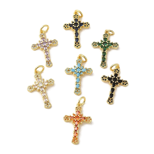 PandaHall Brass Micro Pave Cubic Zirconia Pendants, Real 18K Gold Plated, Cross, Mixed Color, 25x16x3mm, Hole: 4mm Brass+Cubic Zirconia..., Multicolor
PandaHall Brass Micro Pave Cubic Zirconia Pendants, Real 18K Gold Plated, Cross, Mixed Color, 25x16x3mm, Hole: 4mm Brass+Cubic Zirconia..., Multicolor