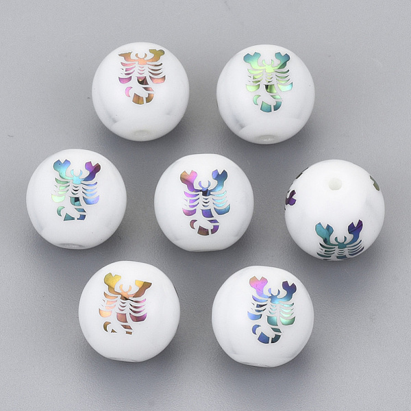 PandaHall Electroplate Glass Beads, Round with Constellations Pattern, Multi-color Plated, Scorpio, 10mm, Hole: 1.2mm Glass Scorpio
PandaHall Electroplate Glass Beads, Round with Constellations Pattern, Multi-color Plated, Scorpio, 10mm, Hole: 1.2mm Glass Scorpio