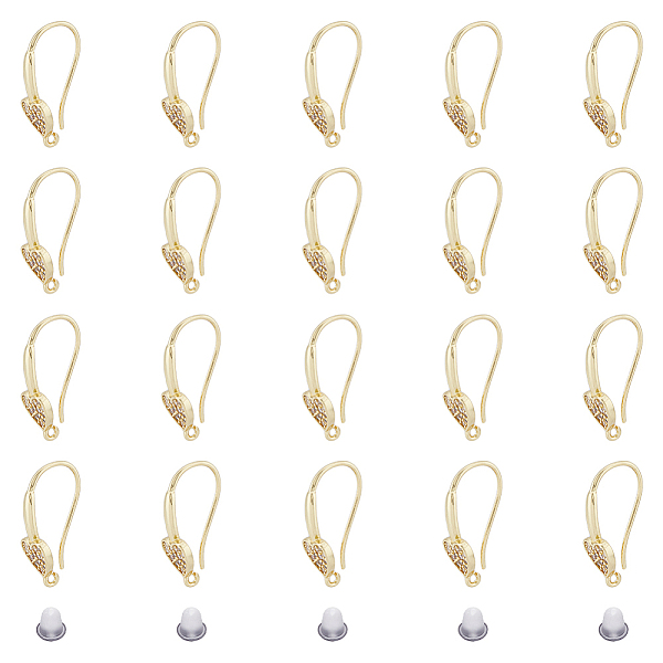 PandaHall DICOSMETIC 20Pcs Brass Earring Hooks Tiny Heart Shape CZ Earring Hooks with Vertical Loops 18K Gold Plated Earrings with 50Pcs...
PandaHall DICOSMETIC 20Pcs Brass Earring Hooks Tiny Heart Shape CZ Earring Hooks with Vertical Loops 18K Gold Plated Earrings with 50Pcs...