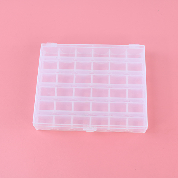 PandaHall Polypropylene(PP) Storage Boxes, Sewing Machine Bobbins Storage Case, Clear, 11.8x14.2x3.1cm, 36 Compartments Plastic Rectangle...
PandaHall Polypropylene(PP) Storage Boxes, Sewing Machine Bobbins Storage Case, Clear, 11.8x14.2x3.1cm, 36 Compartments Plastic Rectangle...