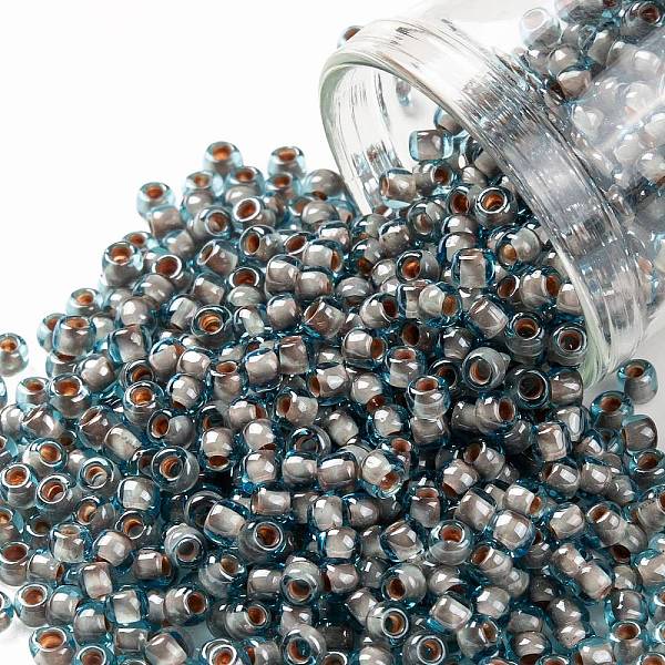 PandaHall TOHO Round Seed Beads, Japanese Seed Beads, (1072) Cocoa Lined Aqua, 8/0, 3mm, Hole: 1mm, about 220pcs/10g Glass Cyan
PandaHall TOHO Round Seed Beads, Japanese Seed Beads, (1072) Cocoa Lined Aqua, 8/0, 3mm, Hole: 1mm, about 220pcs/10g Glass Cyan
