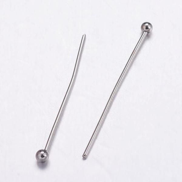 PandaHall 304 Stainless Steel Ball Head Pins, Stainless Steel Color, 25x0.6mm, 22 Gauge, Head: 2mm 304 Stainless Steel
PandaHall 304 Stainless Steel Ball Head Pins, Stainless Steel Color, 25x0.6mm, 22 Gauge, Head: 2mm 304 Stainless Steel