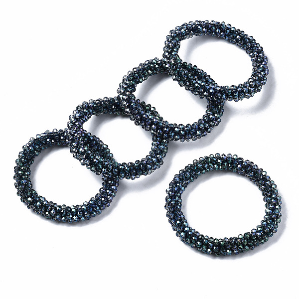 PandaHall Faceted Transparent Glass Beads Stretch Bracelets, Rainbow Plated, Rondelle, Dark Slate Gray, Inner Diameter: 2 inch(5cm) Glass
PandaHall Faceted Transparent Glass Beads Stretch Bracelets, Rainbow Plated, Rondelle, Dark Slate Gray, Inner Diameter: 2 inch(5cm) Glass