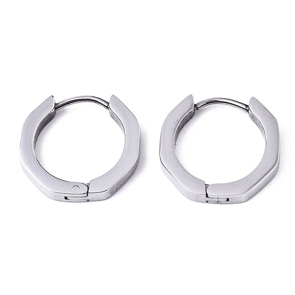 PandaHall 304 Stainless Steel Huggie Hoop Earrings, Ring, Stainless Steel Color, 16x17x3mm, Pin: 0.8mm 304 Stainless Steel Ring
PandaHall 304 Stainless Steel Huggie Hoop Earrings, Ring, Stainless Steel Color, 16x17x3mm, Pin: 0.8mm 304 Stainless Steel Ring
