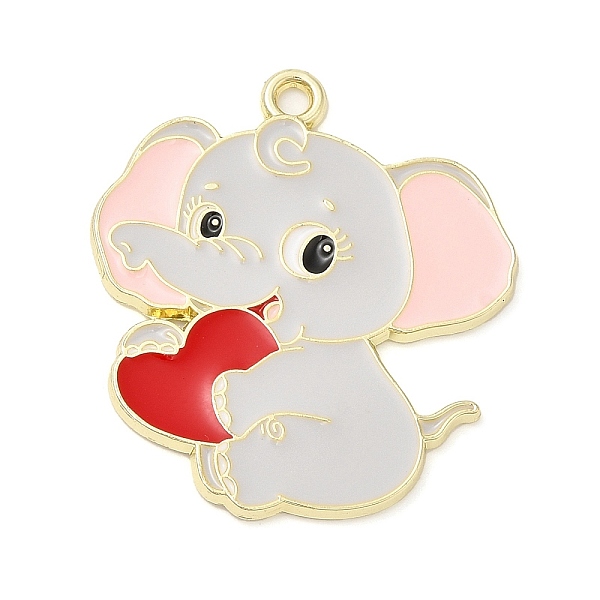 PandaHall Alloy Enamel Pendants, Golden, Elephant with Heart Charm, Red, 29x26x1.5mm, Hole: 1.8mm Alloy+Enamel Elephant Red
PandaHall Alloy Enamel Pendants, Golden, Elephant with Heart Charm, Red, 29x26x1.5mm, Hole: 1.8mm Alloy+Enamel Elephant Red