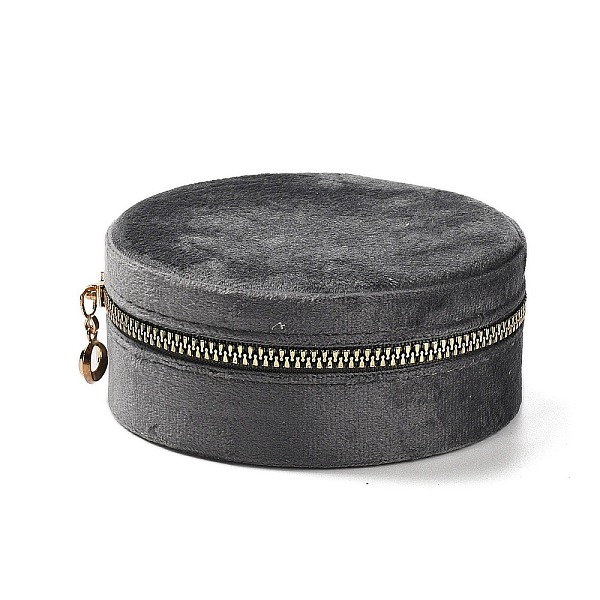 PandaHall Round Velvet Jewelry Storage Zipper Boxes, Portable Travel Jewelry Case for Rings Earrings Bracelets Storage, Gray, 10.5x4.5cm...
PandaHall Round Velvet Jewelry Storage Zipper Boxes, Portable Travel Jewelry Case for Rings Earrings Bracelets Storage, Gray, 10.5x4.5cm...