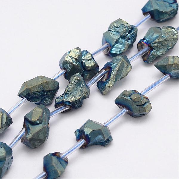 PandaHall Electroplated Natural Amethyst Bead Strands, Nuggets, Green Plated, 8~16x7~14x6~14mm, Hole: 2mm, about 20pcs/strand, 15.7 inch...
PandaHall Electroplated Natural Amethyst Bead Strands, Nuggets, Green Plated, 8~16x7~14x6~14mm, Hole: 2mm, about 20pcs/strand, 15.7 inch...